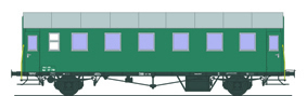 Ferro Train 789-418 - Austrian ÖBB Biph 37 718   2-ax coach,  7 windows